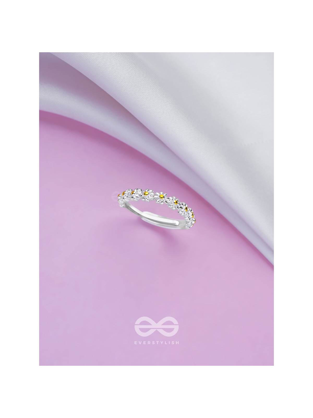 DAISY DREAMS - SILVER RING (ADJUSTABLE)