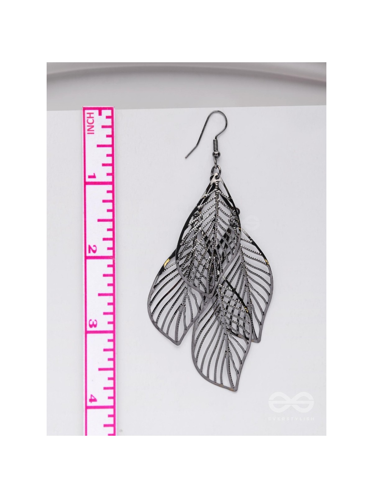 LEAF ME BREATHLESS - SILVER STATEMENT EARRINGS