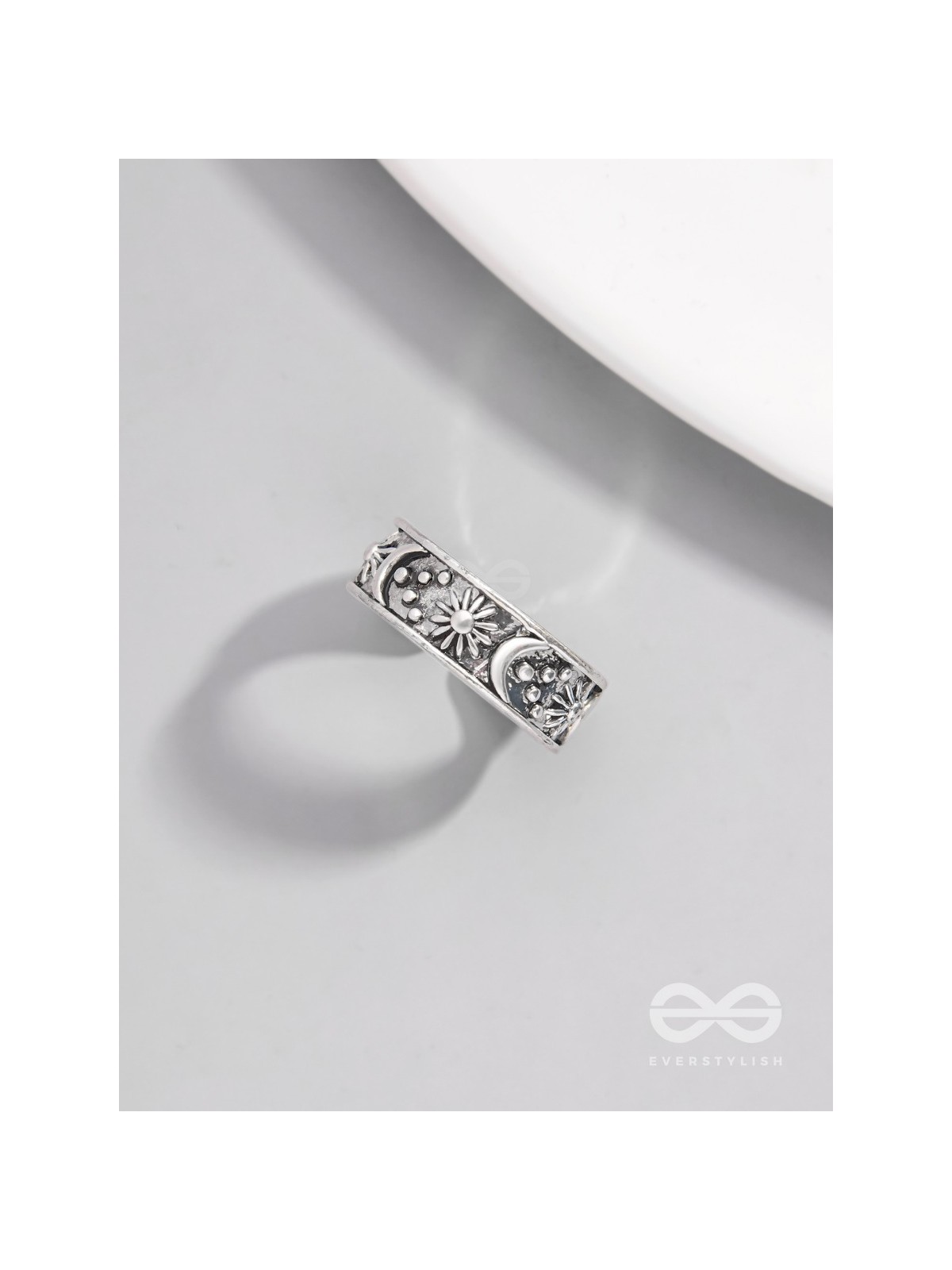 CELESTIAL LEGACY - STATEMENT SILVER RING (ADJUSTABLE)