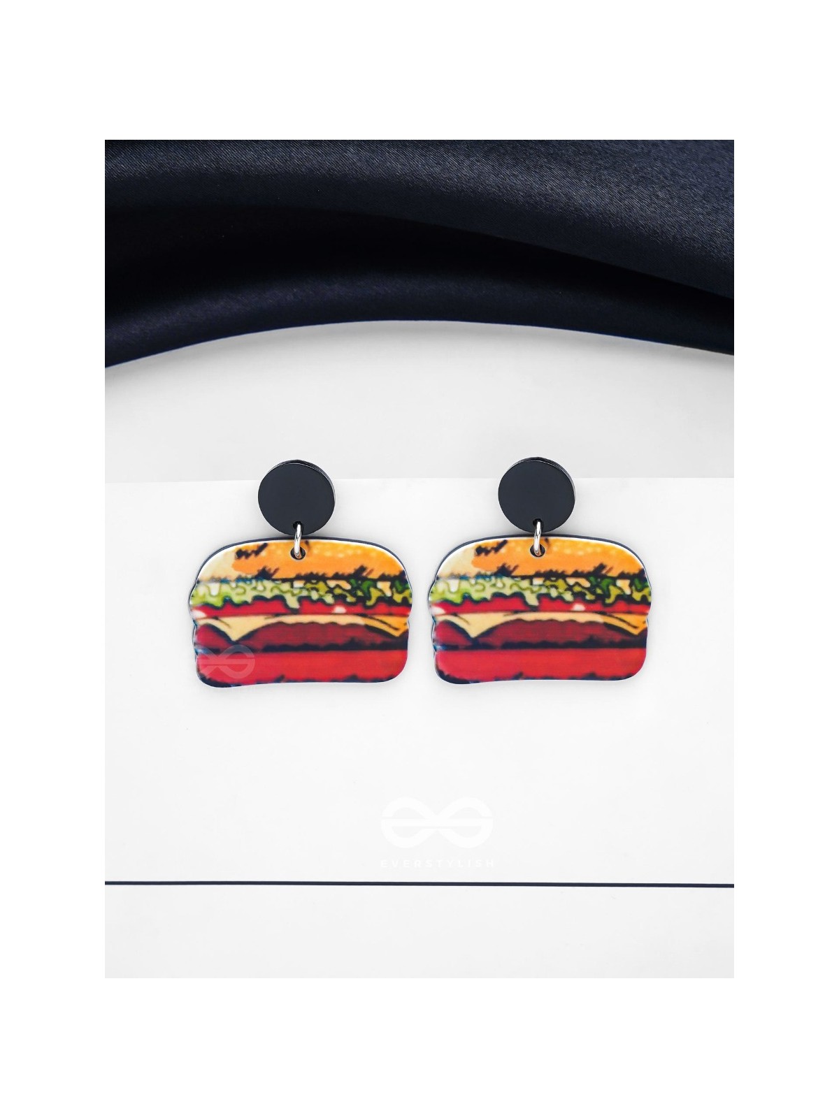 THE BUNBELIEVABLE BITE - STATEMENT ACRYLIC EARRINGS