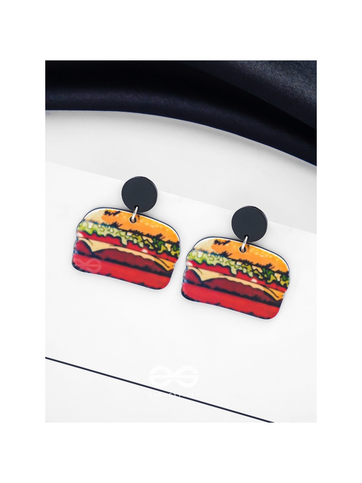 THE BUNBELIEVABLE BITE - STATEMENT ACRYLIC EARRINGS