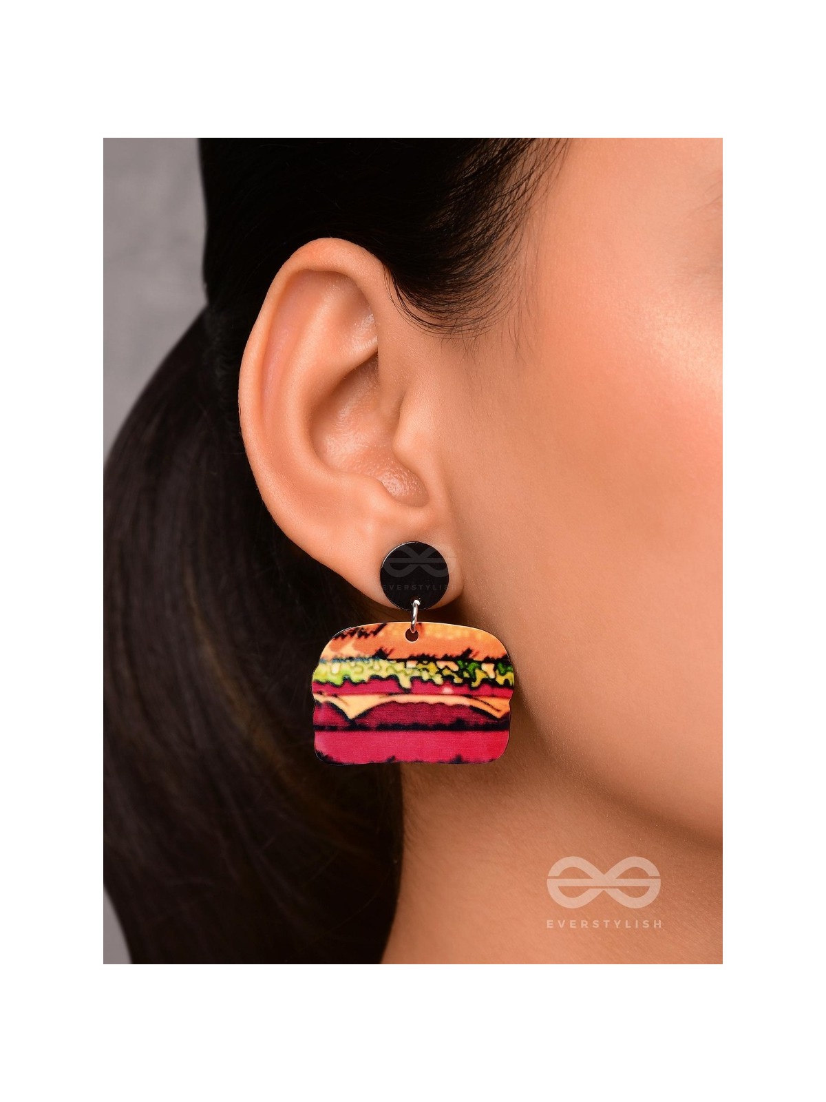 THE BUNBELIEVABLE BITE - STATEMENT ACRYLIC EARRINGS