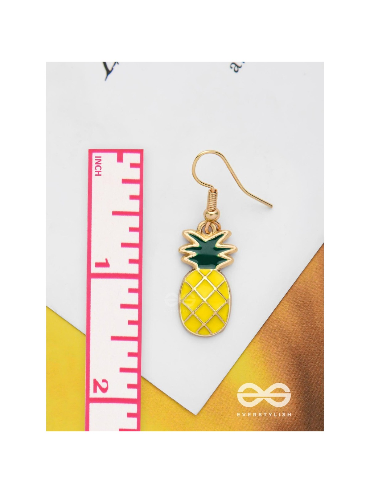 PINEAPPLE POPS - GOLDEN EMBELLISHED EARRINGS