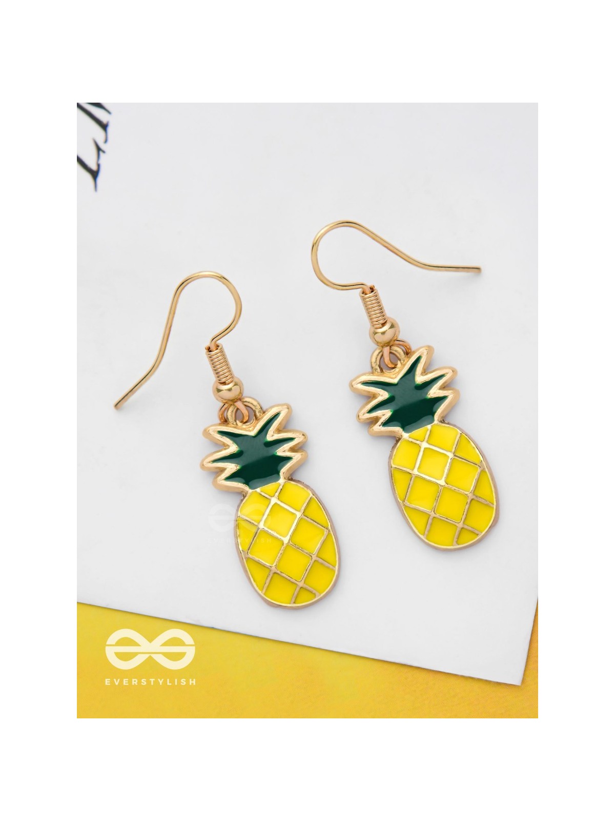 PINEAPPLE POPS - GOLDEN EMBELLISHED EARRINGS