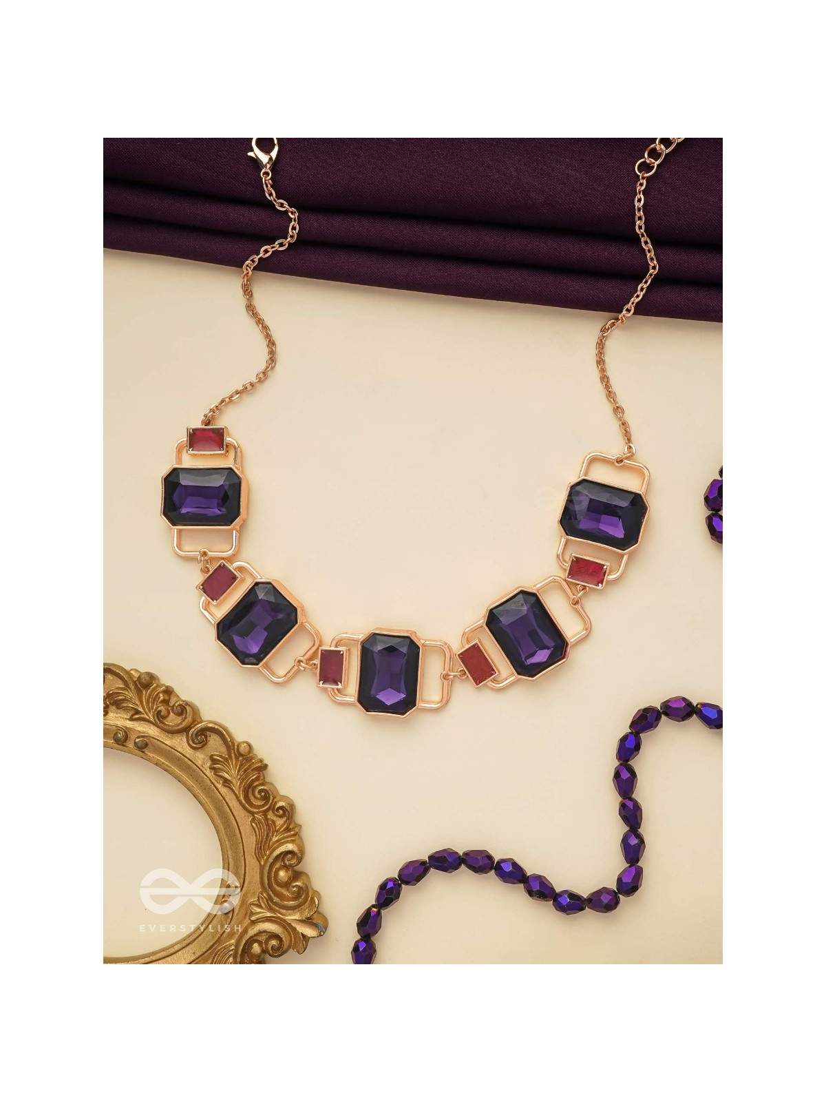 The Crystal Matrix - Statement Embellished Neckpiece