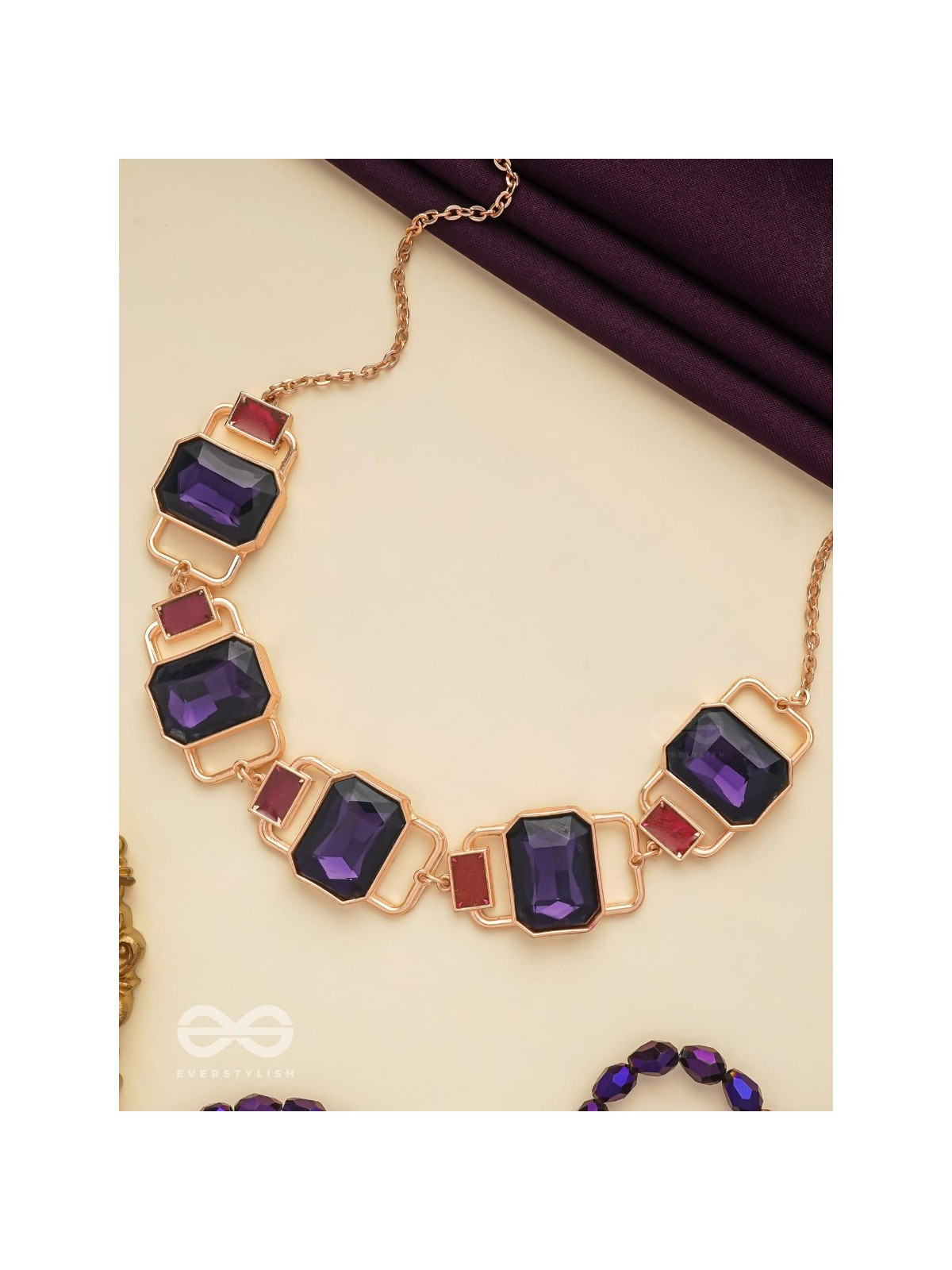 The Crystal Matrix - Statement Embellished Neckpiece