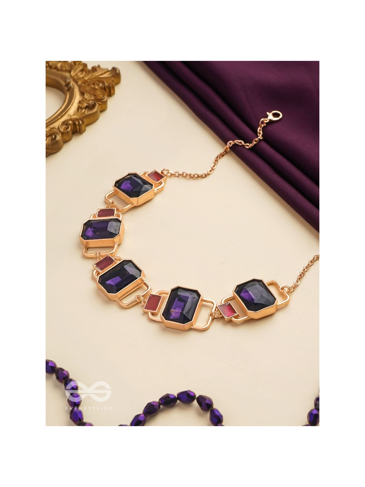 The Crystal Matrix - Statement Embellished Neckpiece