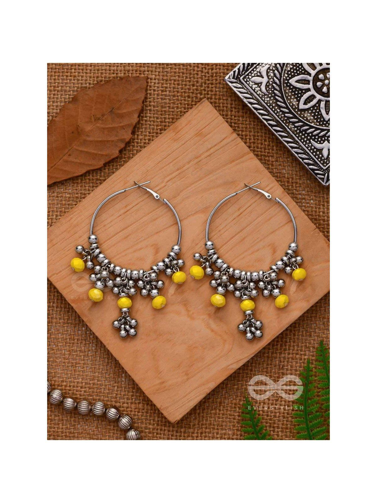 The Marigold Baubles- Silver Hoop Earrings