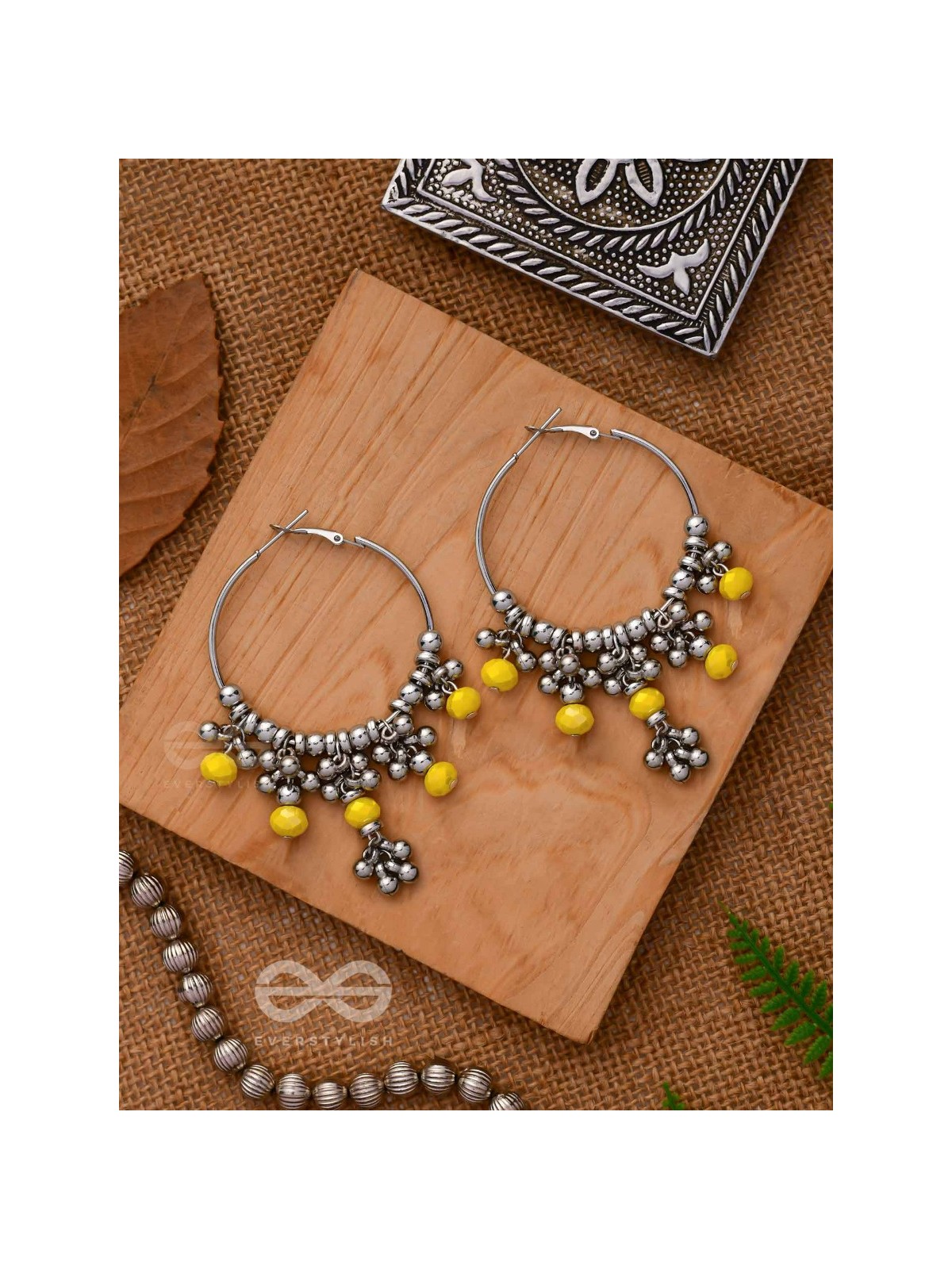 The Marigold Baubles- Silver Hoop Earrings
