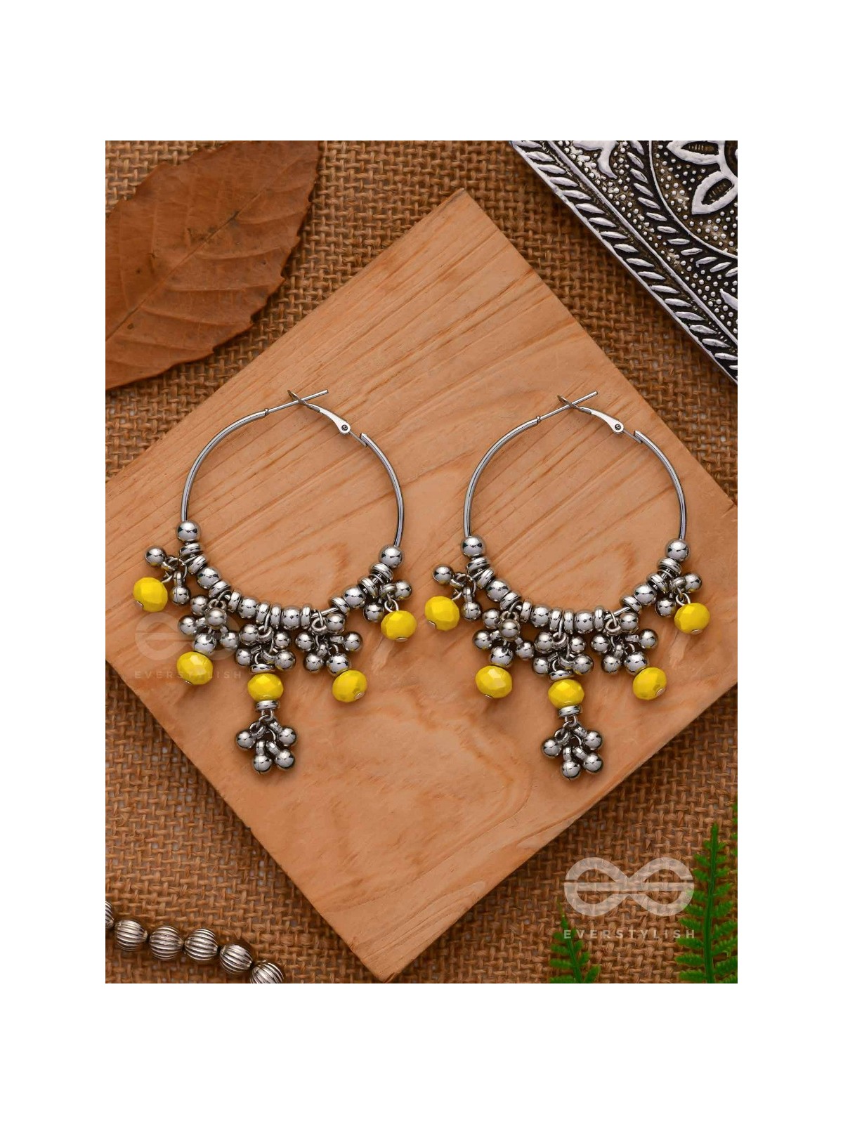 The Marigold Baubles- Silver Hoop Earrings
