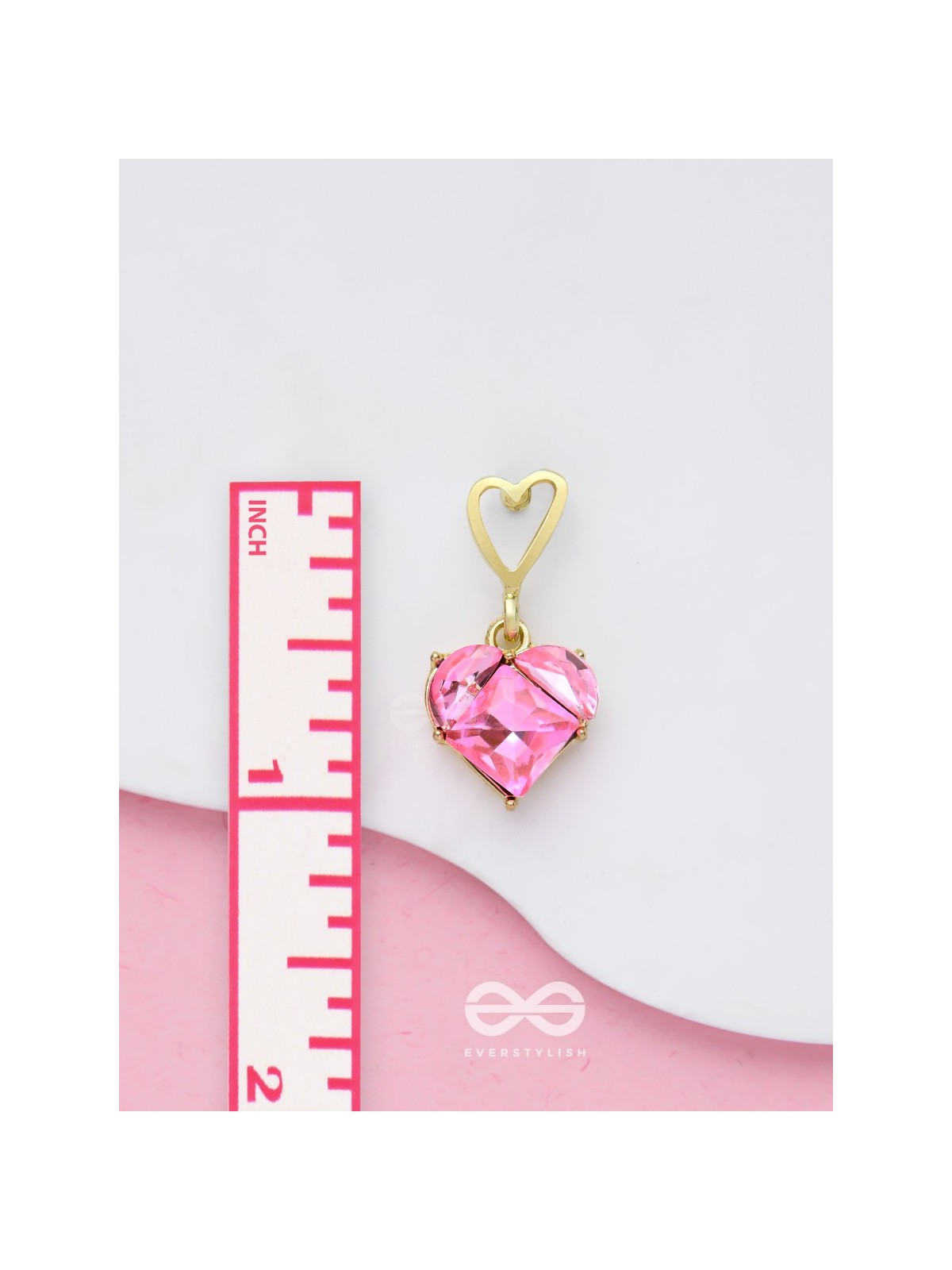 The Crystal Love - Golden Embellished Earrings