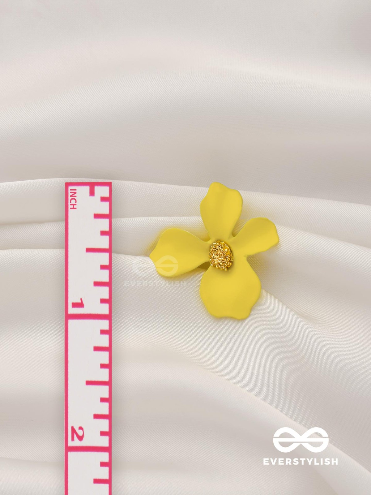 Citrine Bloom - Enameled Ear Studs