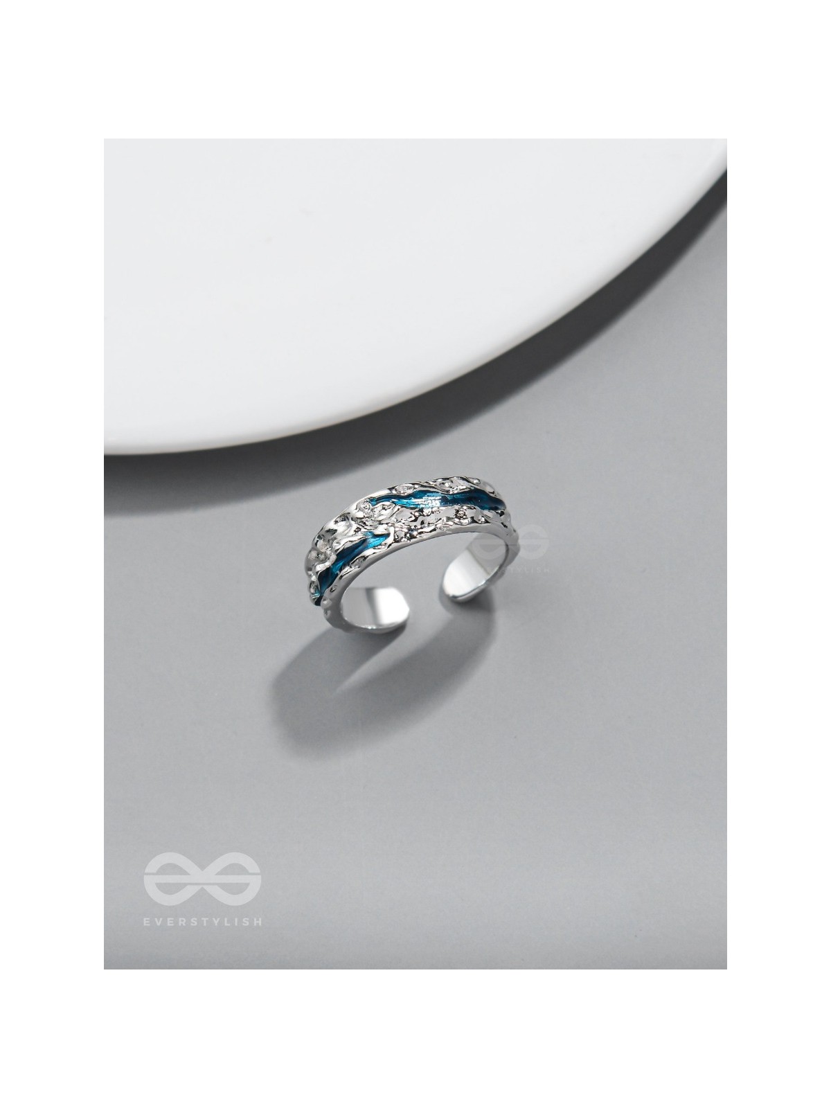 The Teal River - Silver Ring