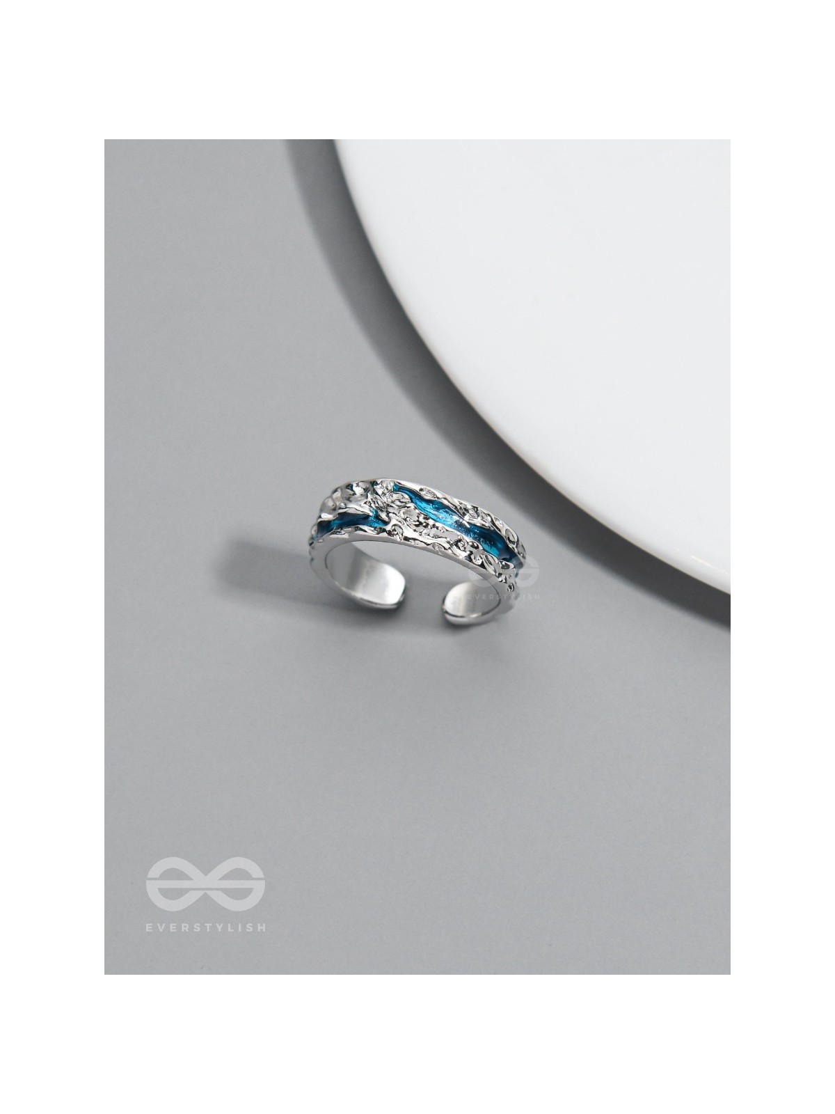 The Teal River - Silver Ring