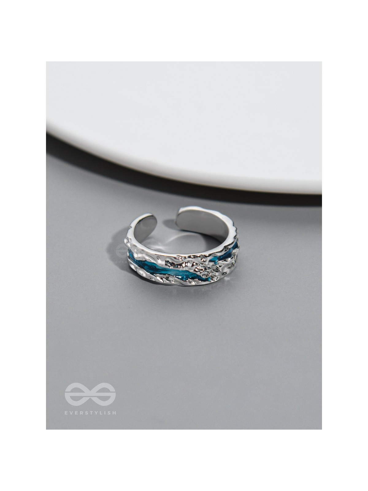 The Teal River - Silver Ring