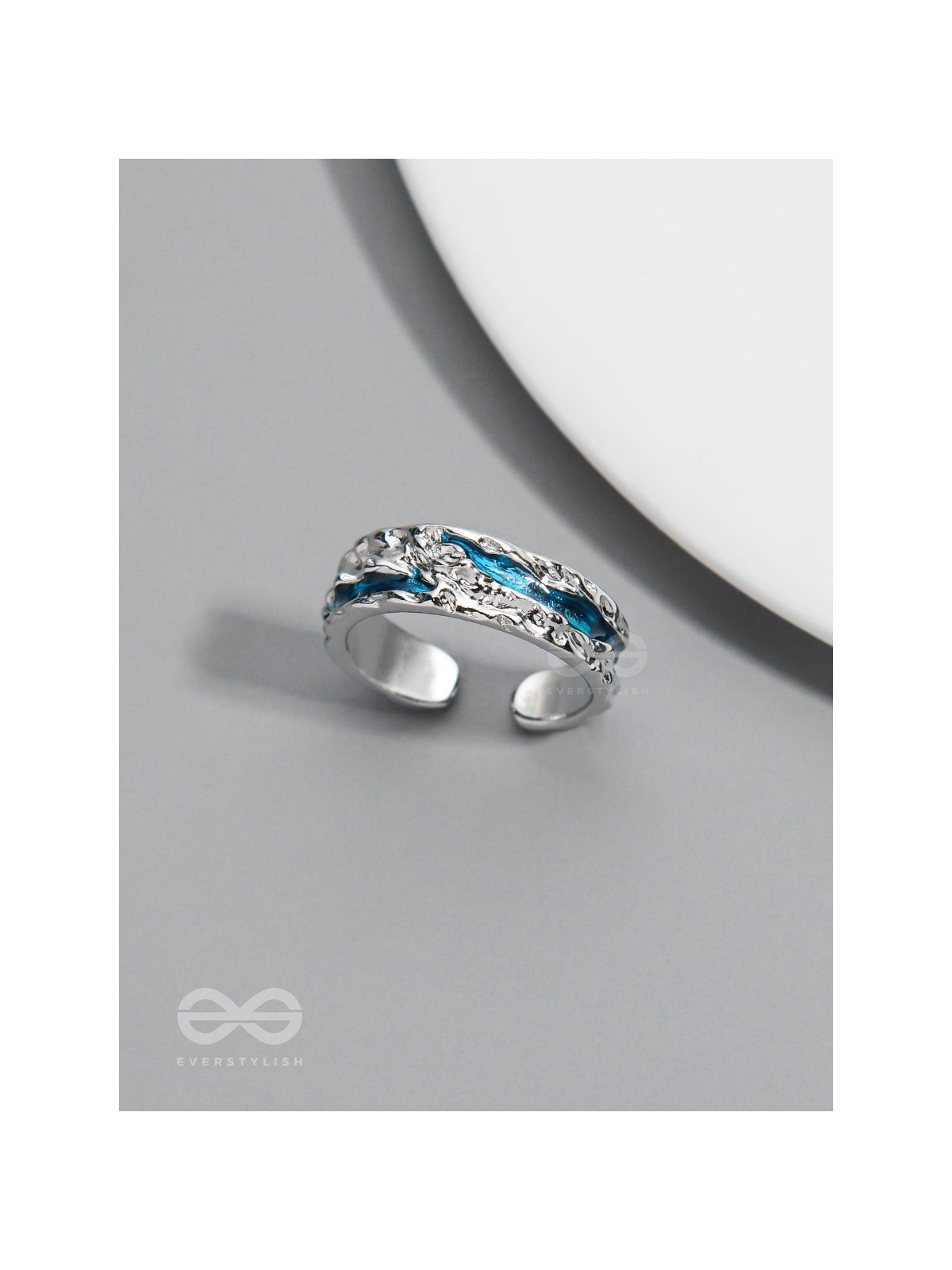 The Teal River - Silver Ring