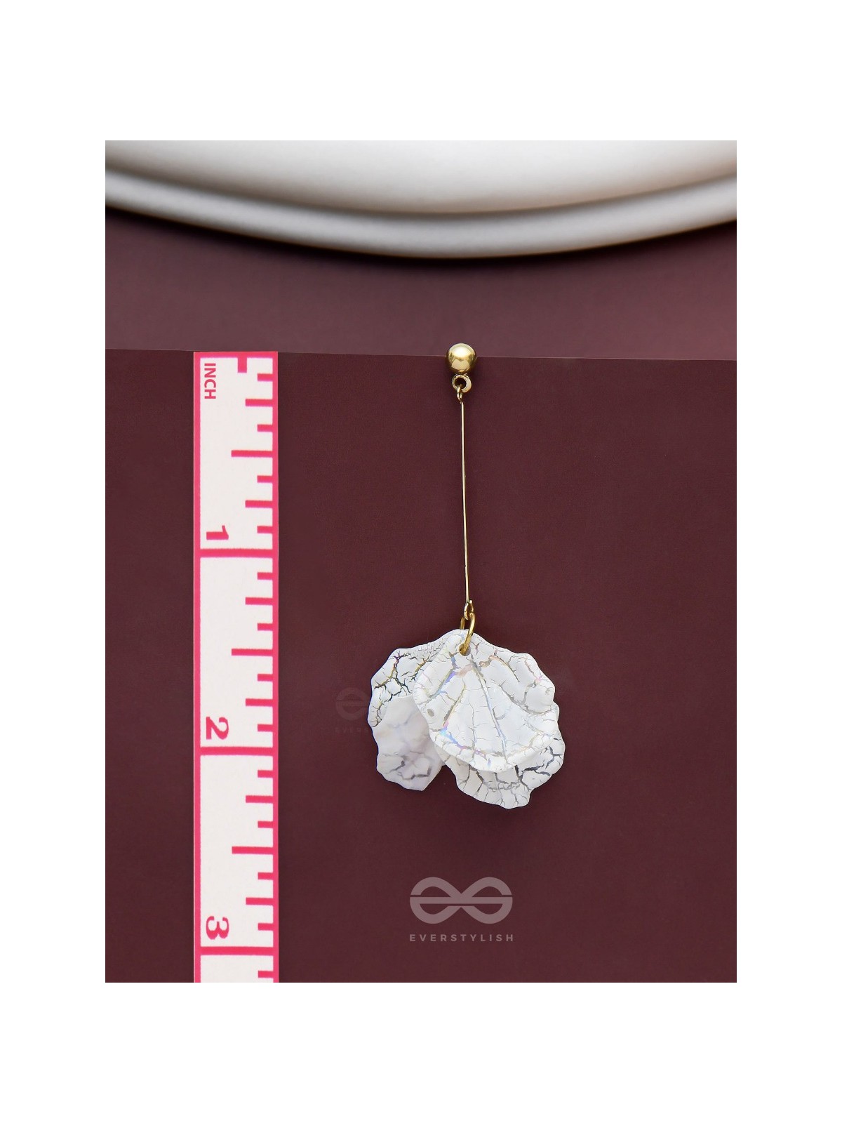 The Snow Petals- Acrylic Earrings 