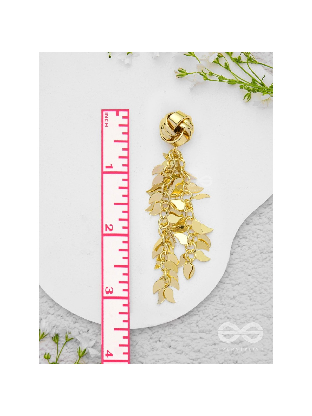 Dripping Leaves - Golden Earrings
