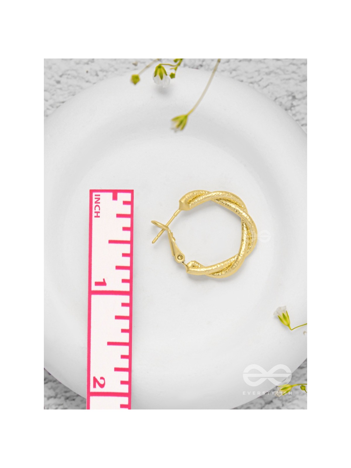 Twisted Tangos - Golden Hoop Earrings