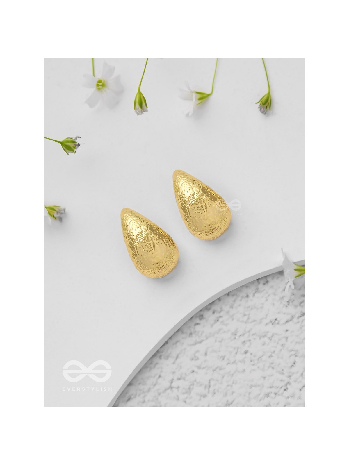 Gilded Illumination - Golden Earrings