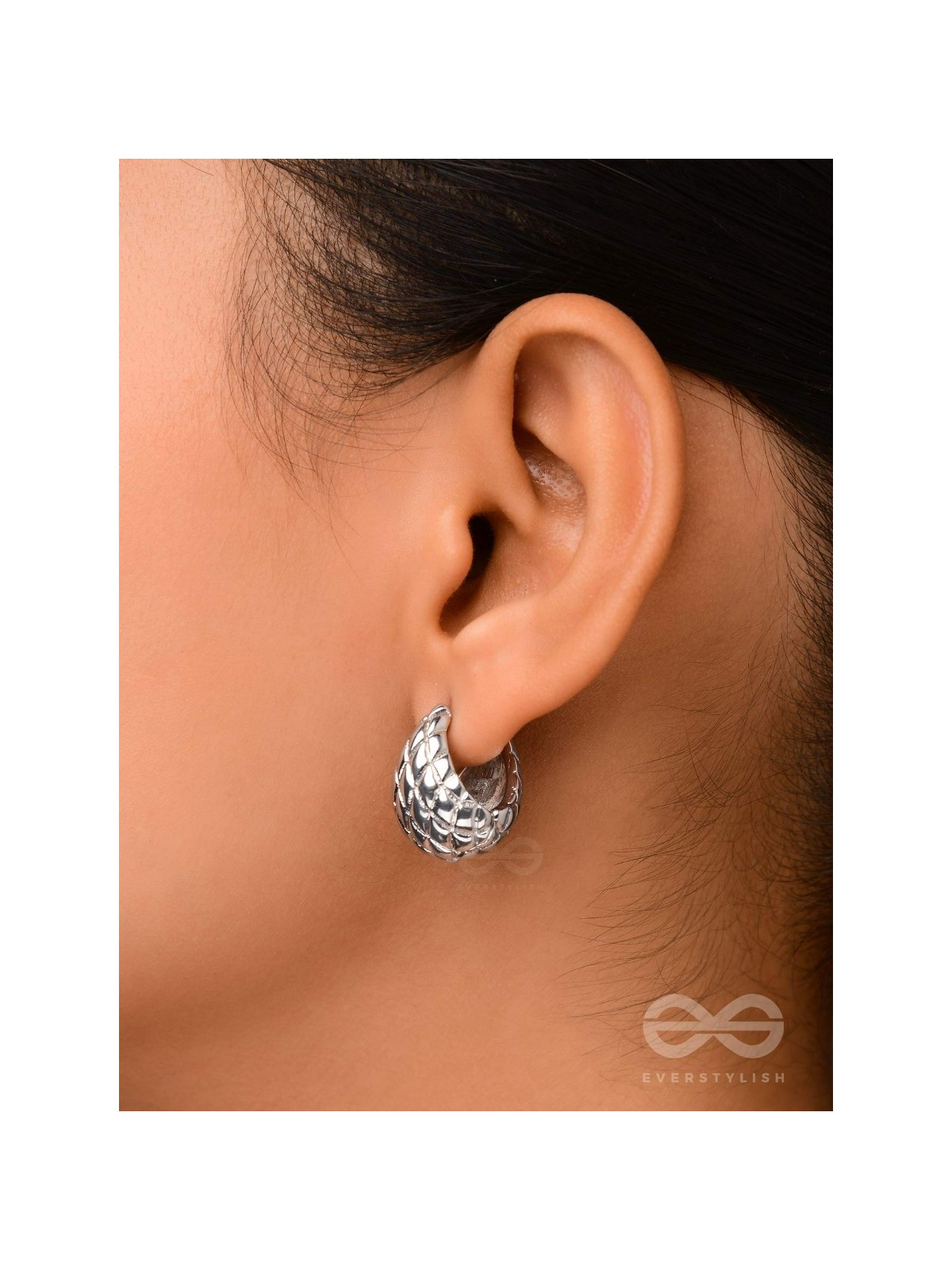 Moonlit Scales - Silver Earrings