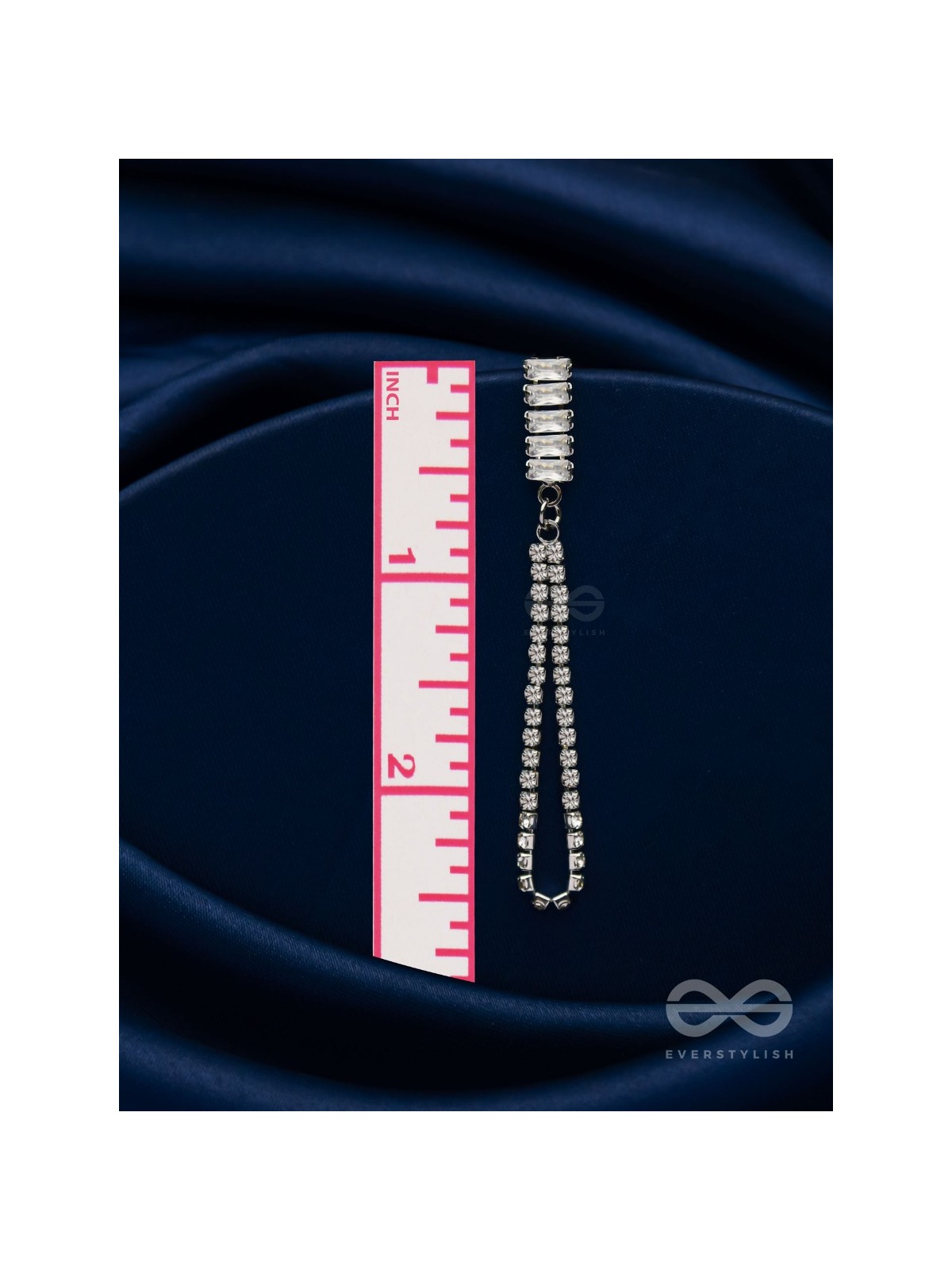 Gala Night - Silver Embellished Earrings 