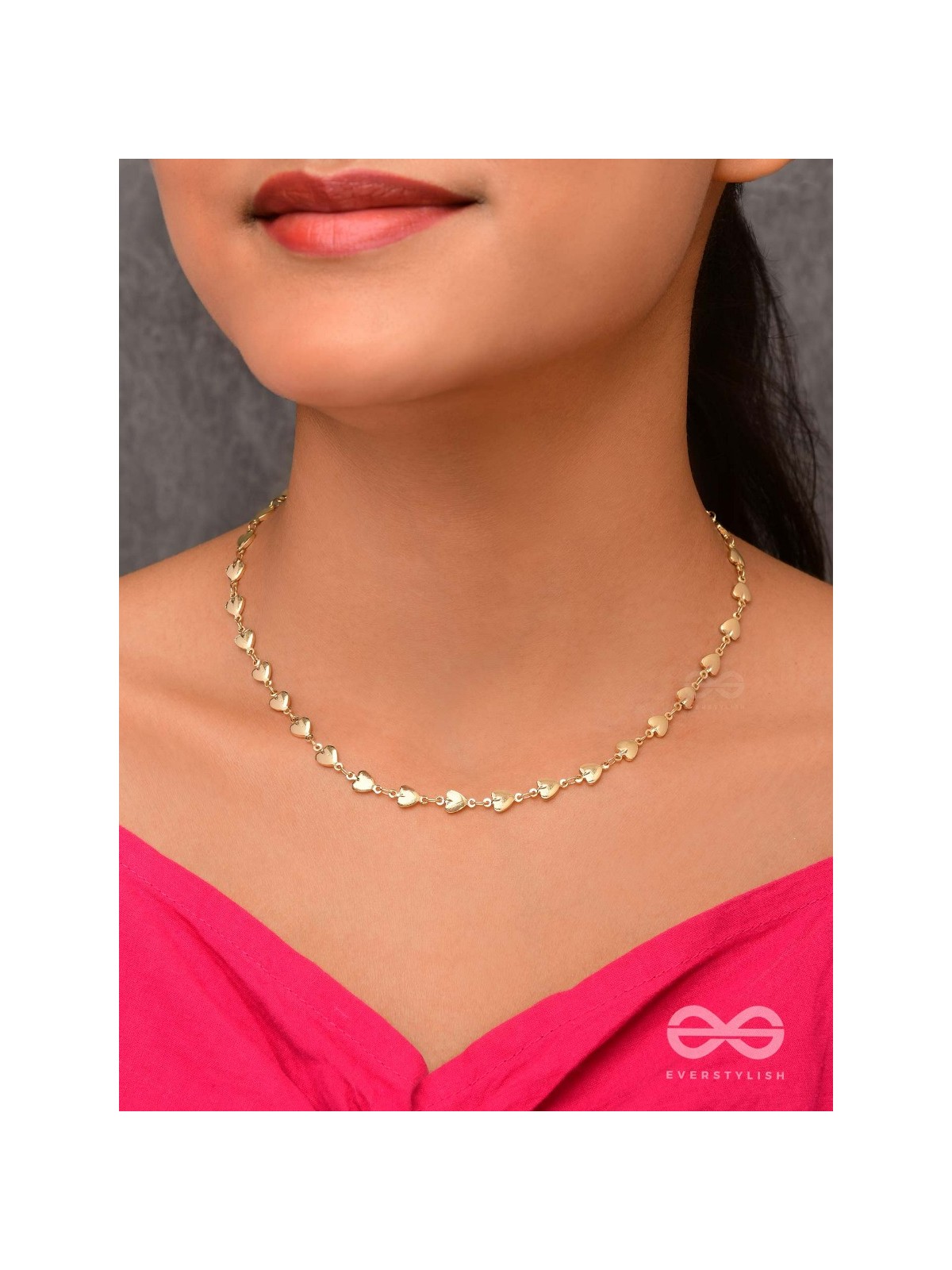 Enchanted Lover - Golden Necklace With Anti-Tarnish Coating