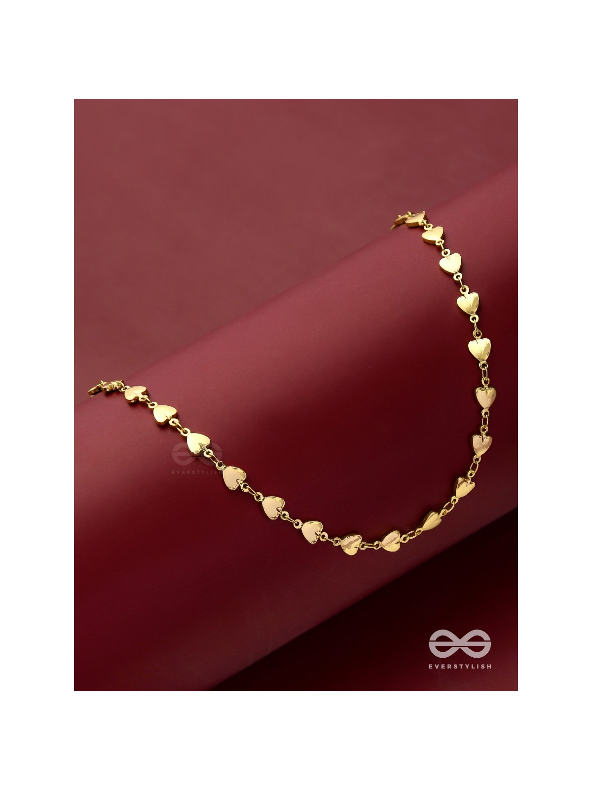 Enchanted Lover - Golden Necklace With Anti-Tarnish Coating