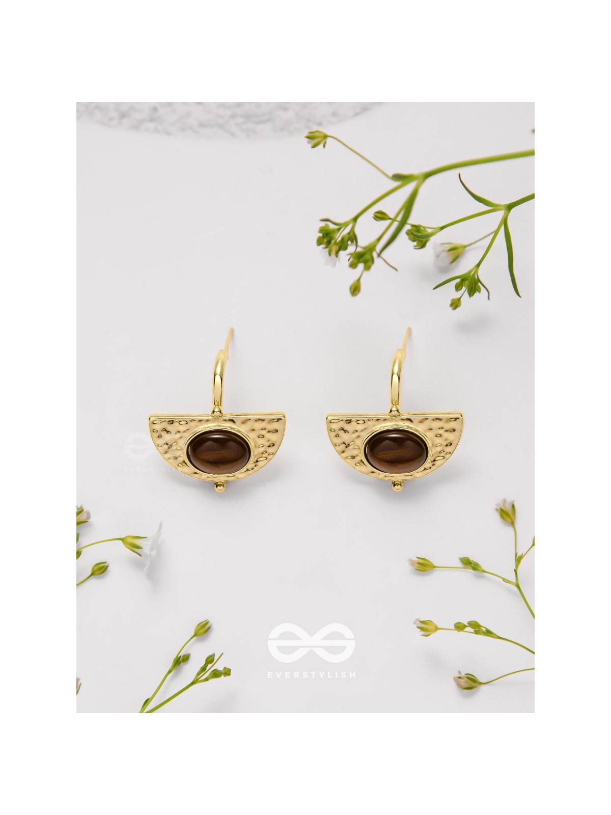 Coffee Bean Beauties - Golden Earrings