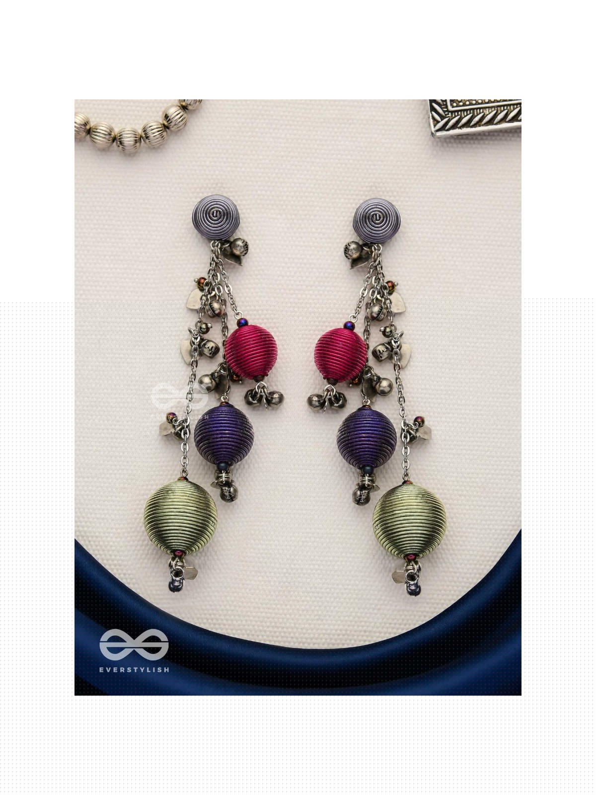 The Bouncy Baubles - Oxidised Earrings