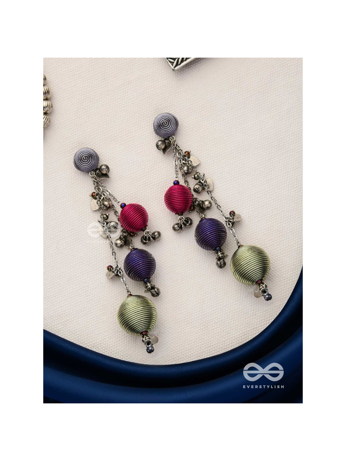 The Bouncy Baubles - Oxidised Earrings