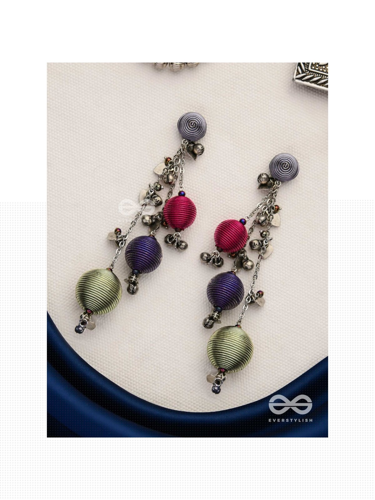 The Bouncy Baubles - Oxidised Earrings