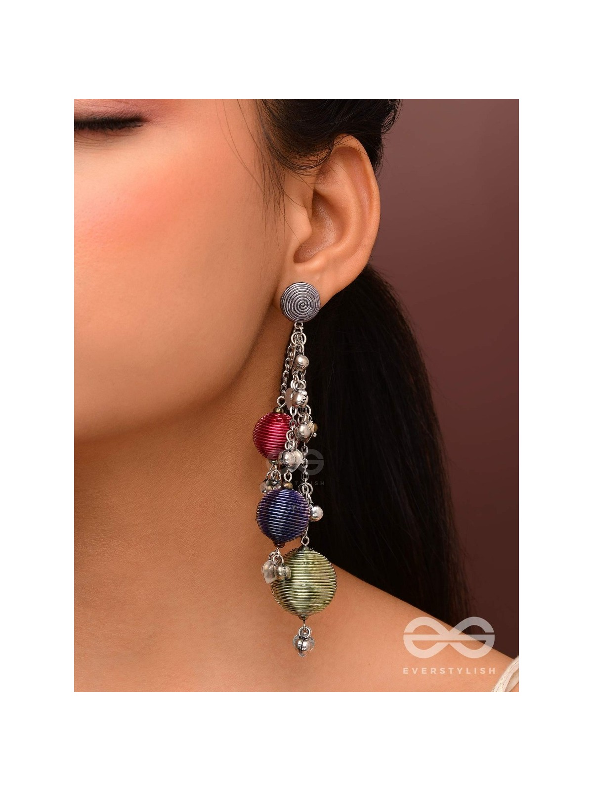 The Bouncy Baubles - Oxidised Earrings