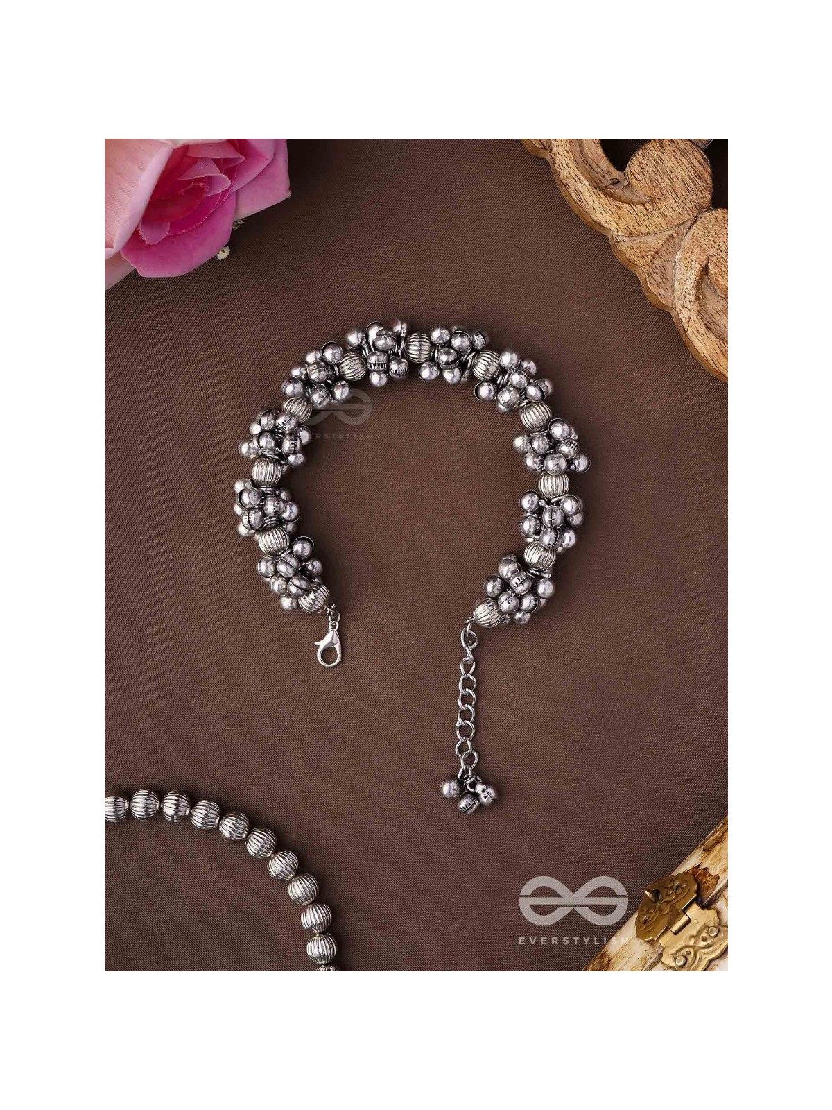 The Moon-Drenched Melody - Oxidised Bracelet 