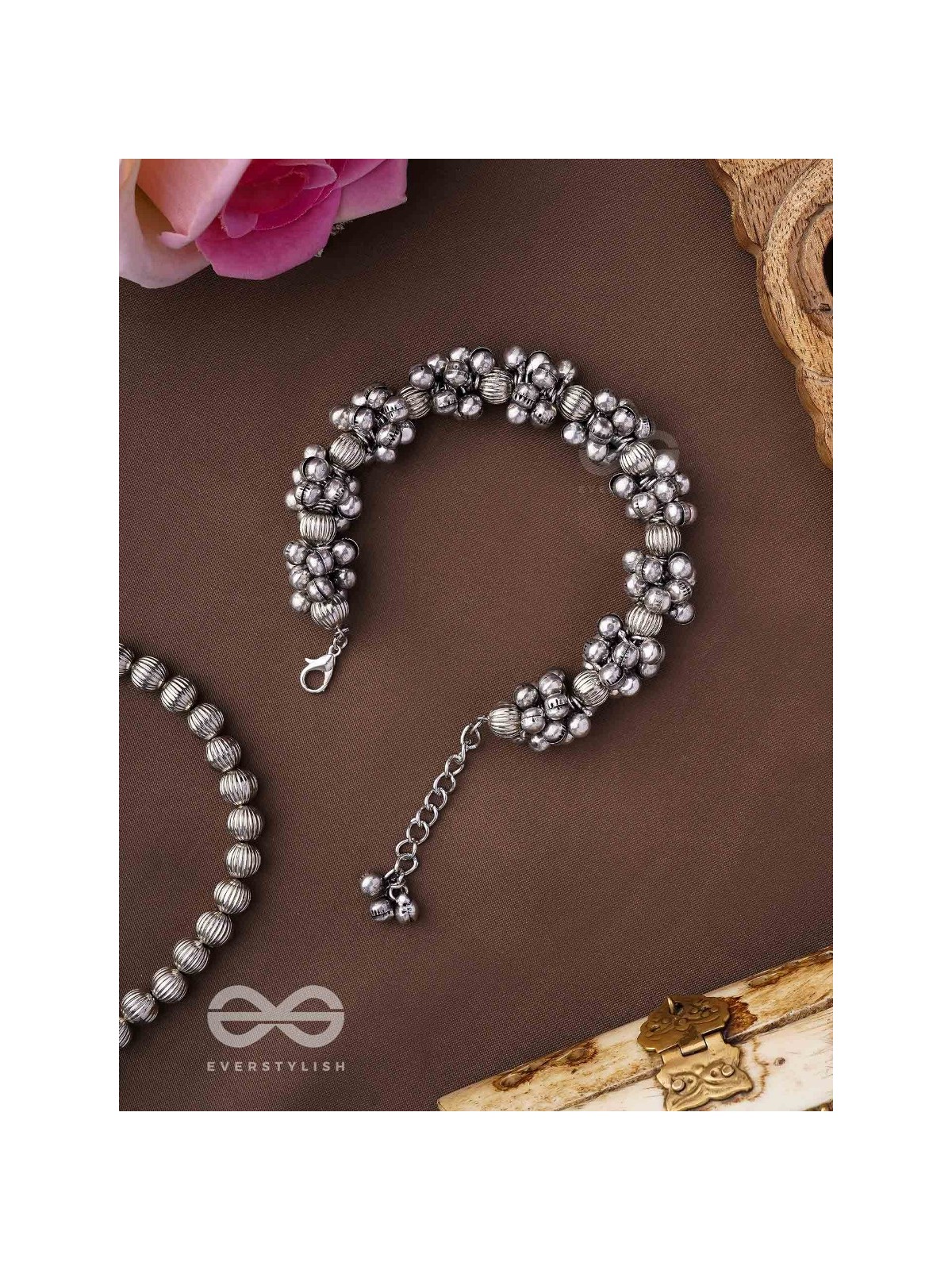 The Moon-Drenched Melody - Oxidised Bracelet 