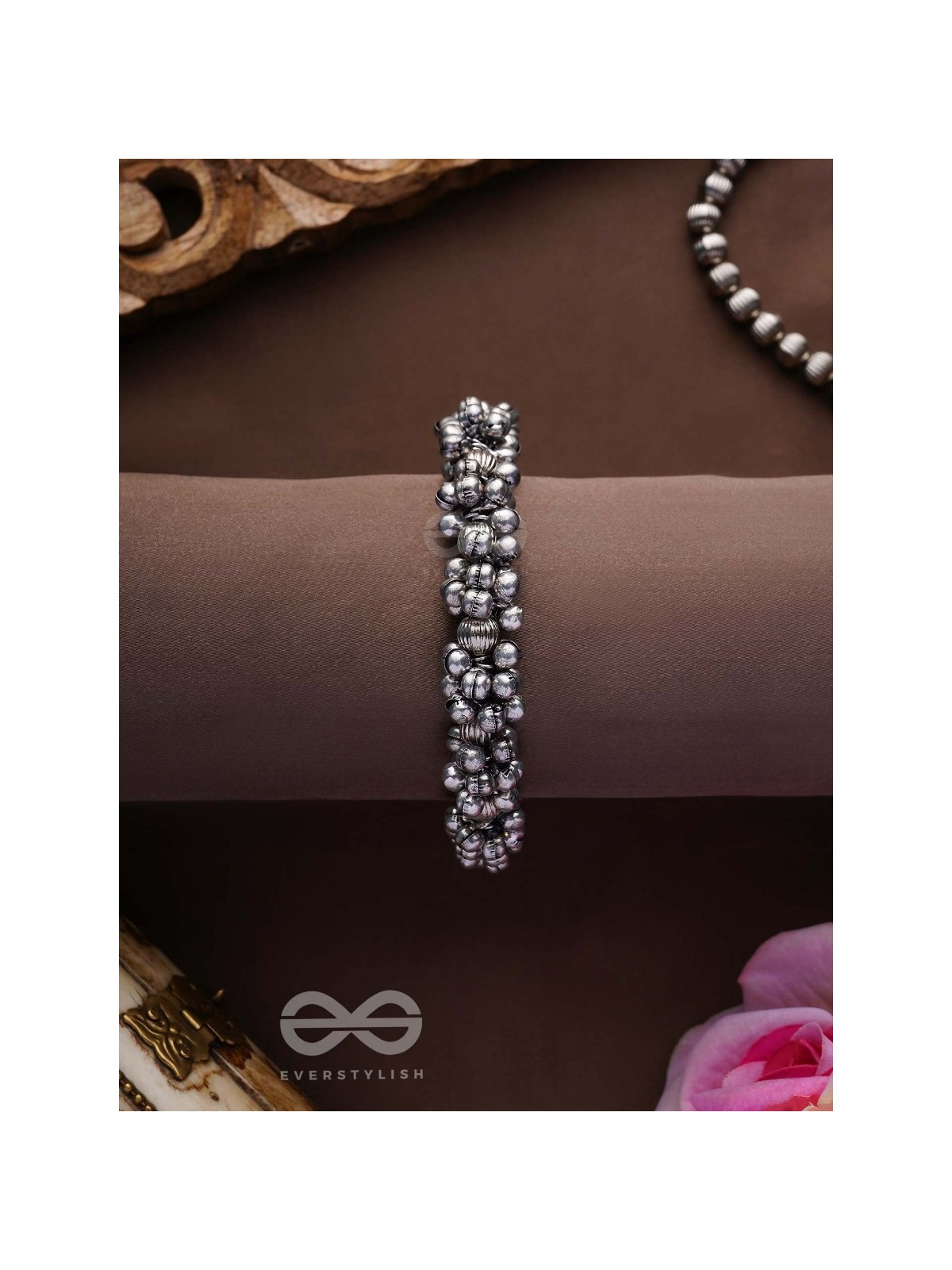 The Moon-Drenched Melody - Oxidised Bracelet 