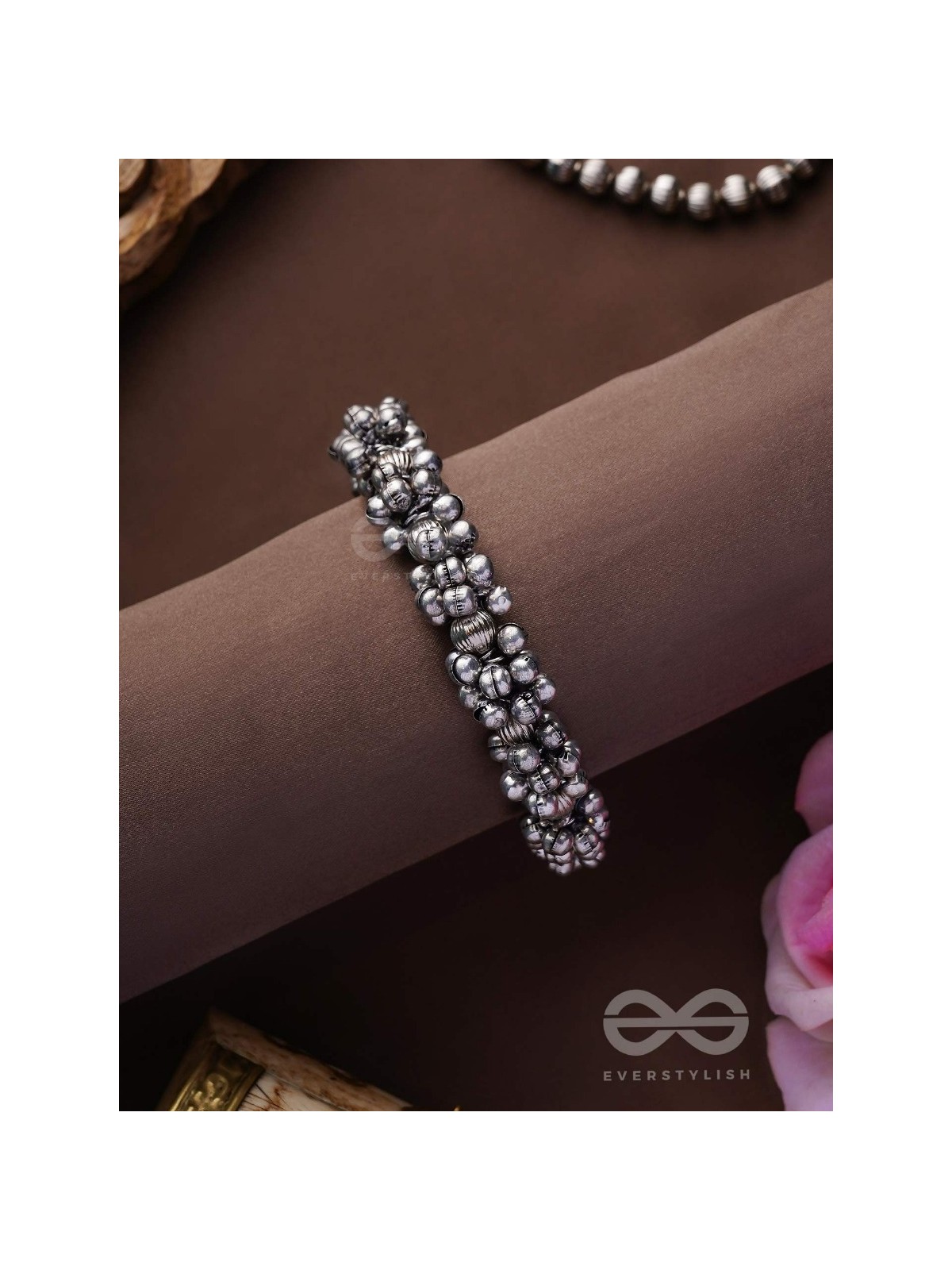 The Moon-Drenched Melody - Oxidised Bracelet 
