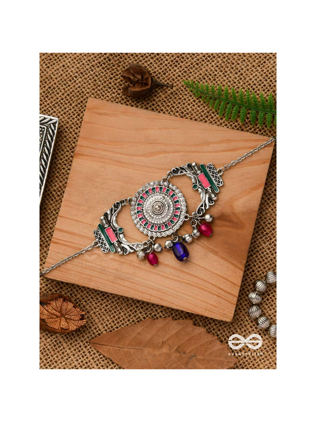 The Glorious Legacy - Enamelled Oxidised Neckpiece