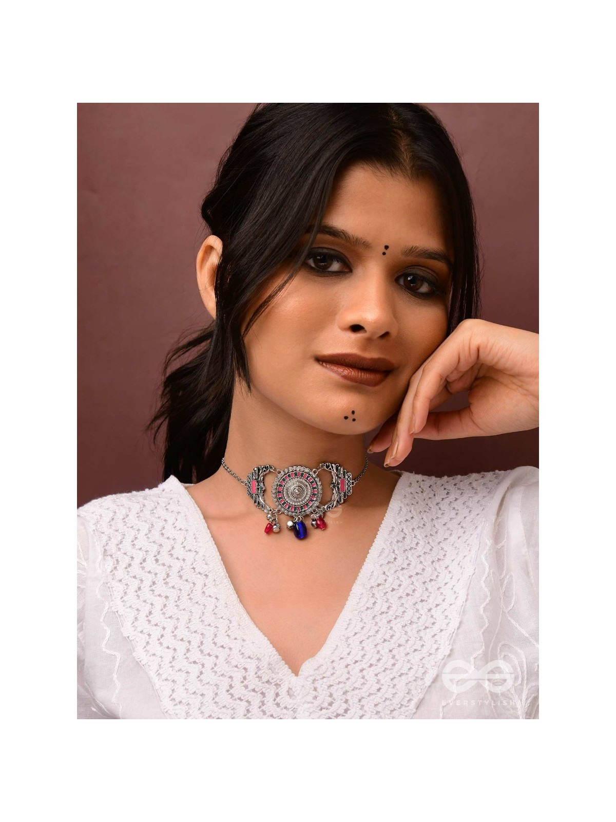 The Glorious Legacy - Enamelled Oxidised Neckpiece