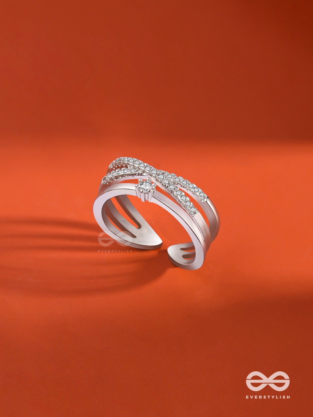 The Precious Proposal - Cubic Zirconia Silver Ring (Adjustable)