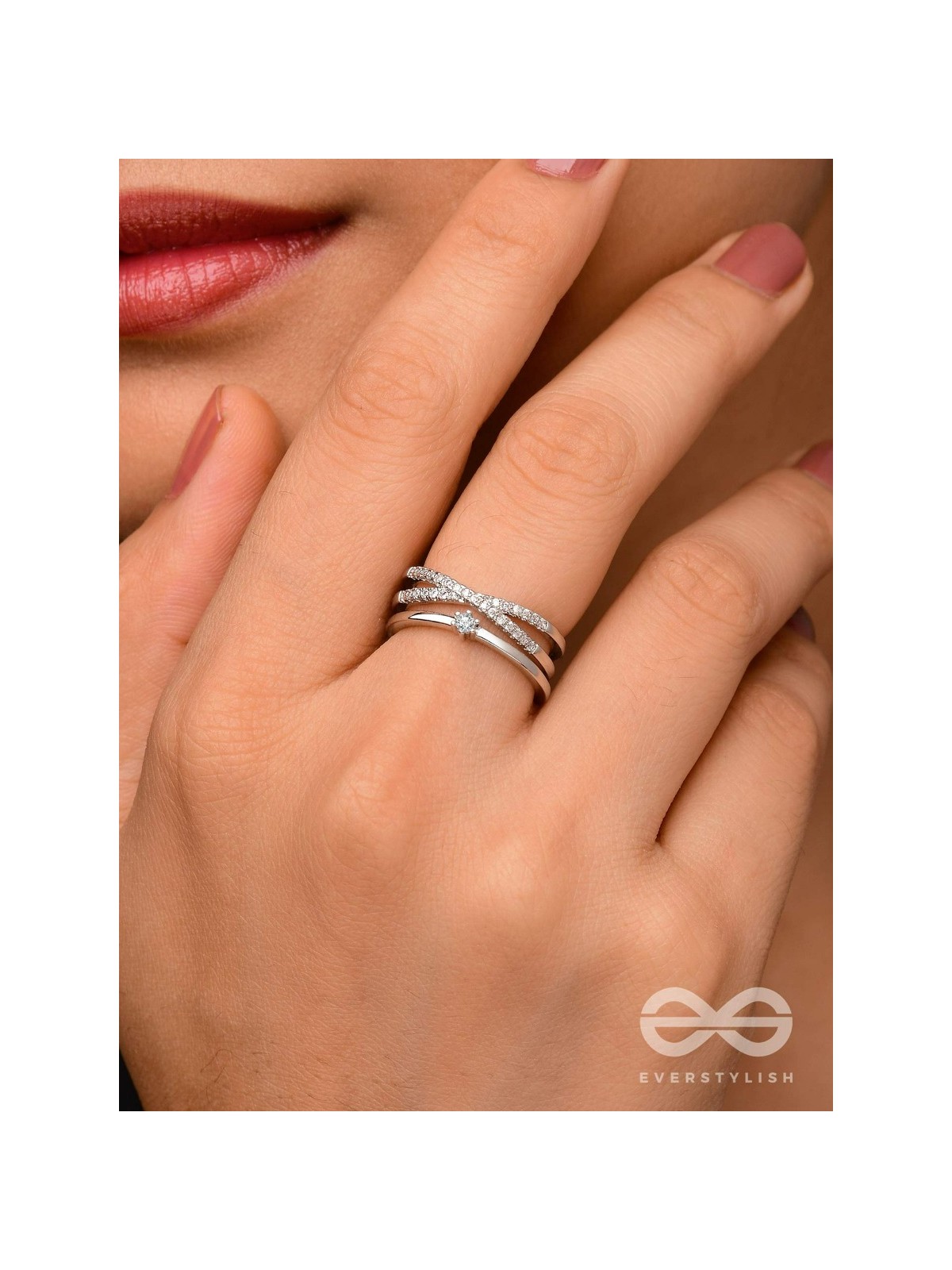 The Precious Proposal - Cubic Zirconia Silver Ring (Adjustable)