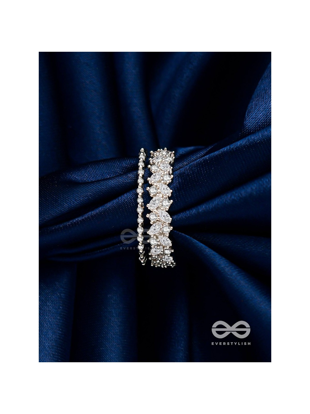 The Jewel Frost - Silver Cubic Zirconia Ring (Adjustable)