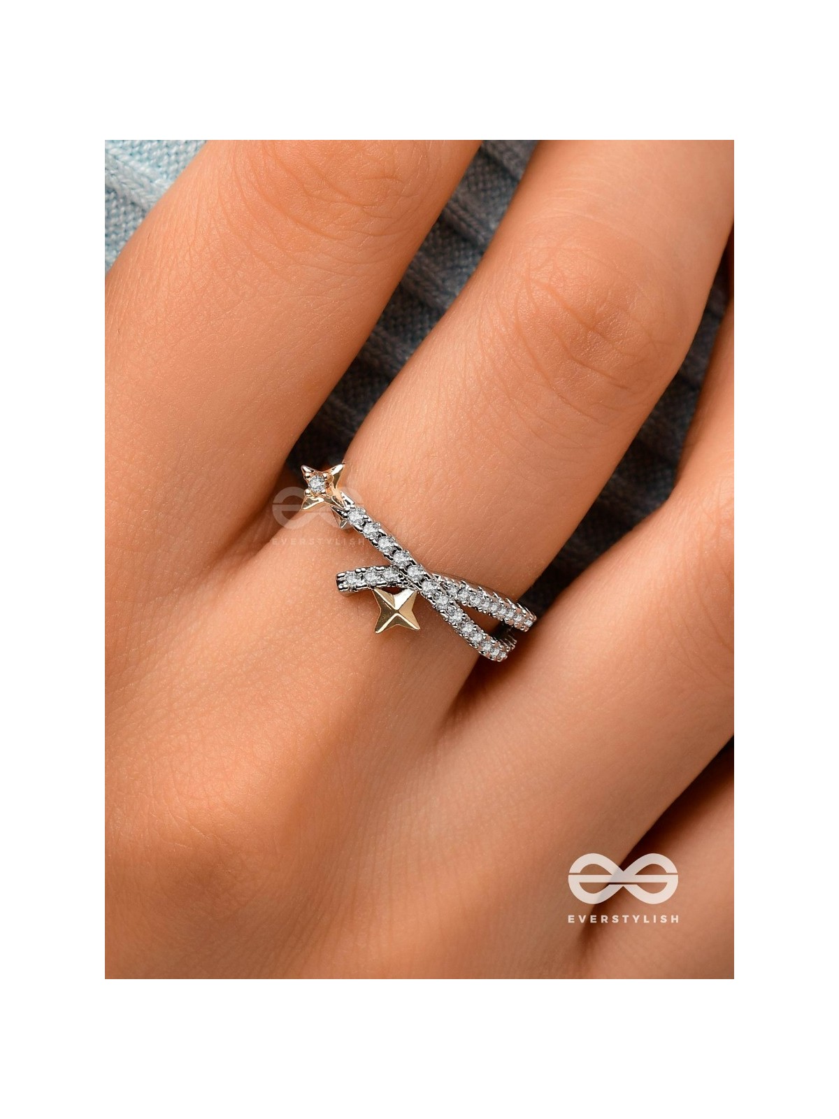The Shooting Stars - Silver Cubic Zirconia Ring