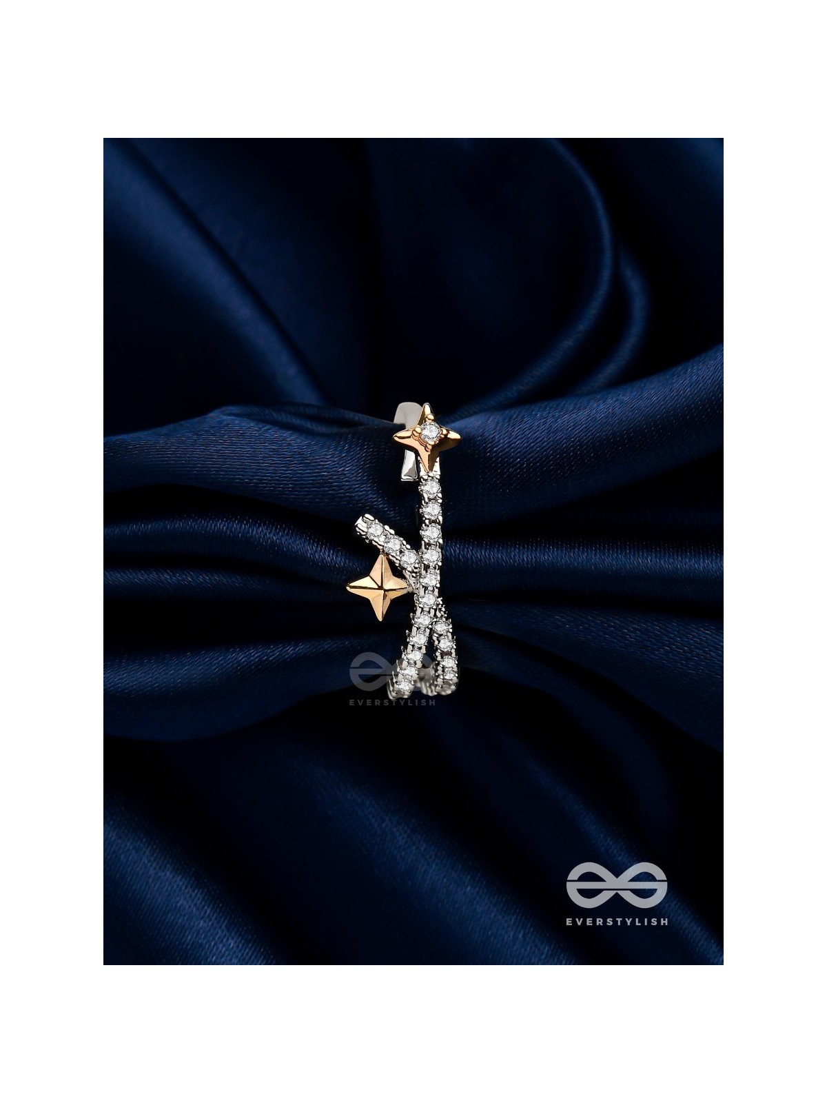 The Shooting Stars - Silver Cubic Zirconia Ring