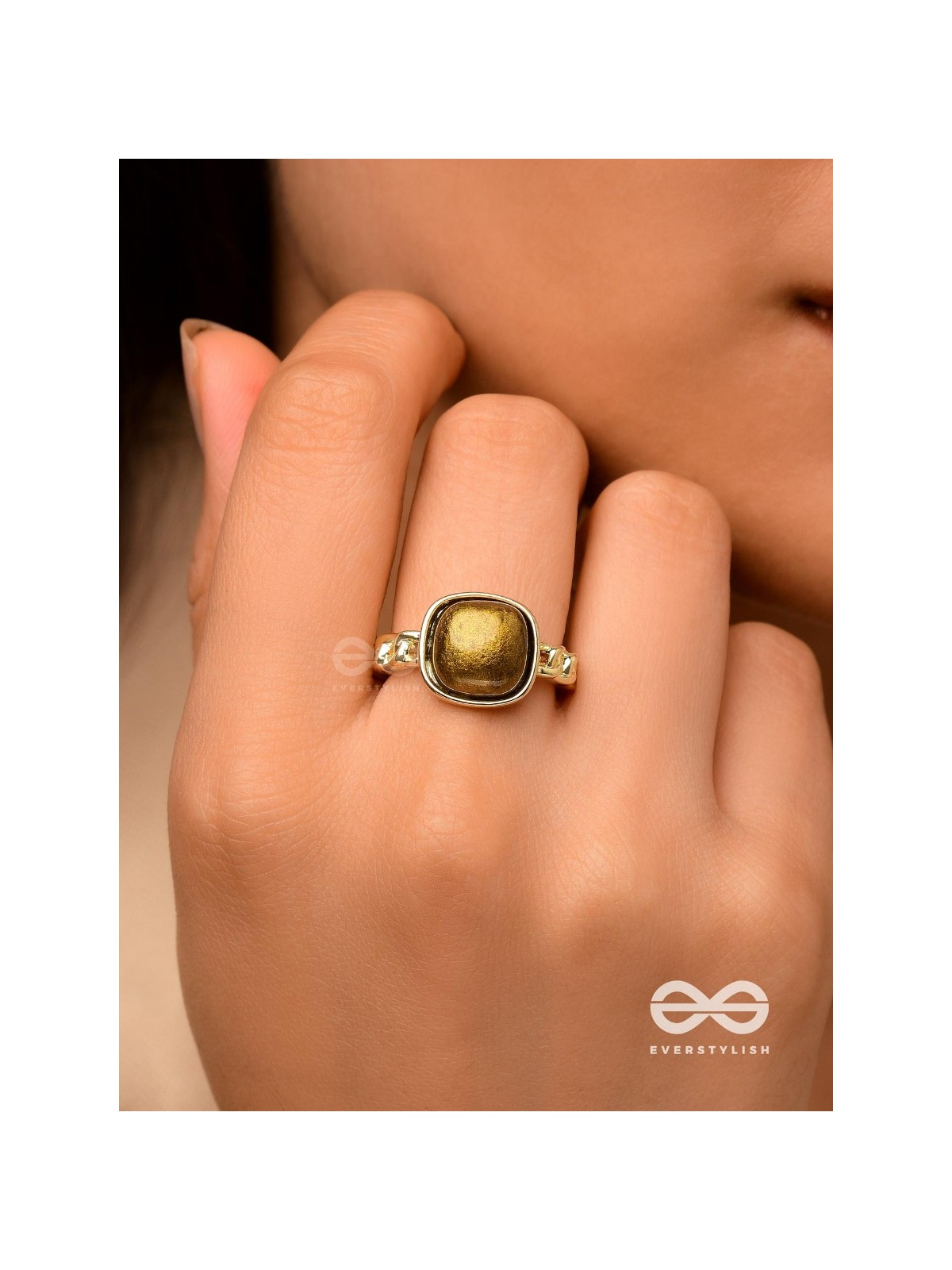 The Cocoa Charisma - Golden Ring (Adjustable)