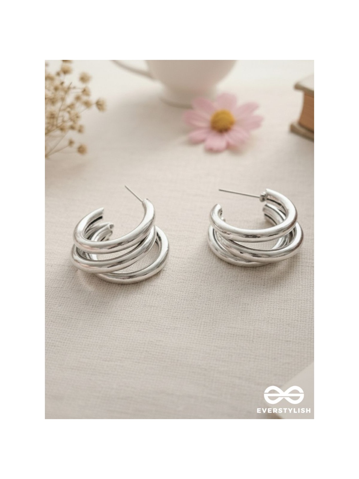 The Elegant Statement Makers - Silver Stud Earrings