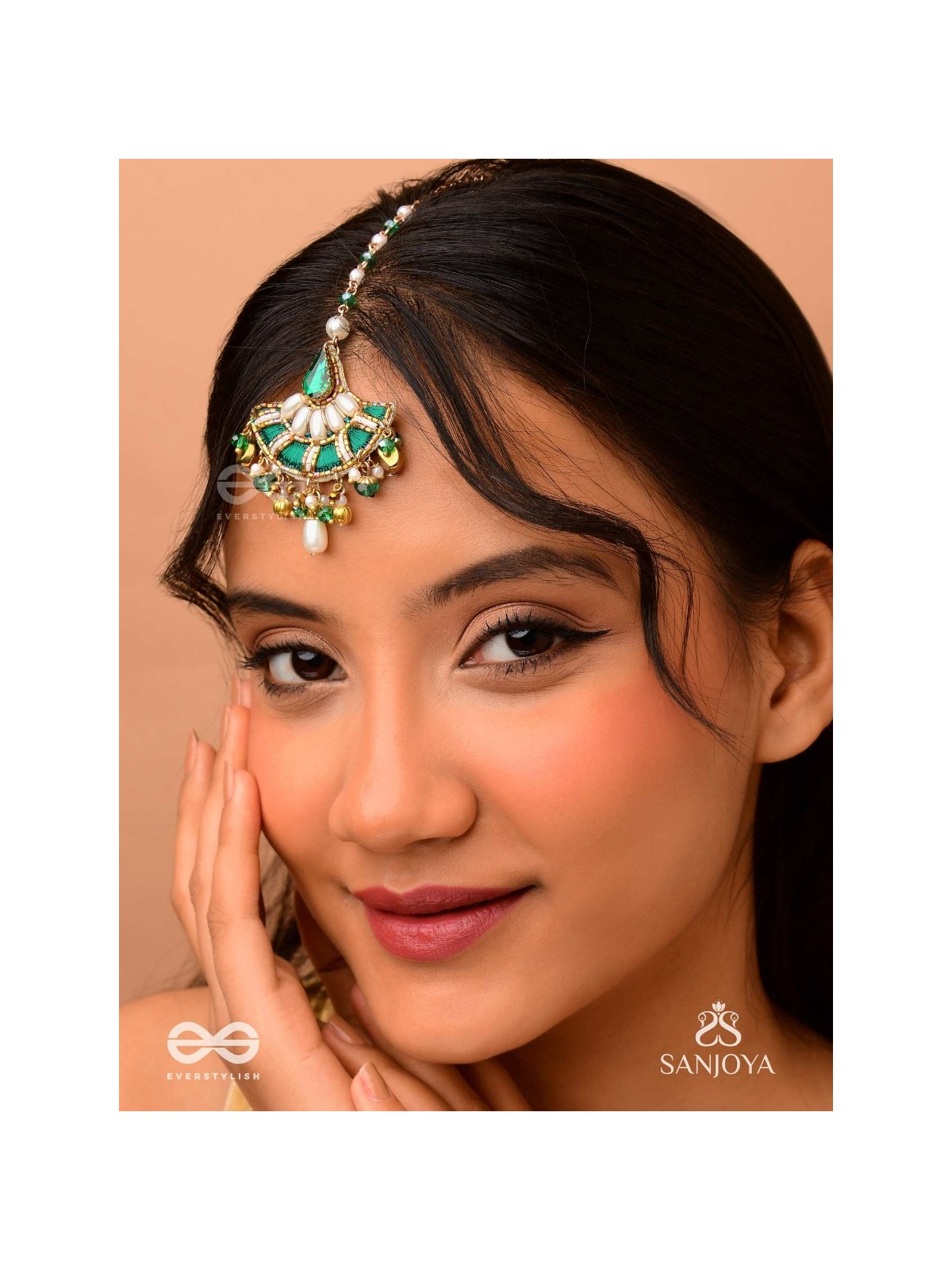 NARTAKILATA-DANCER'S VINE- MAANGTIKA WITH STONES, PEARLS, BEADS AND THREADWORK