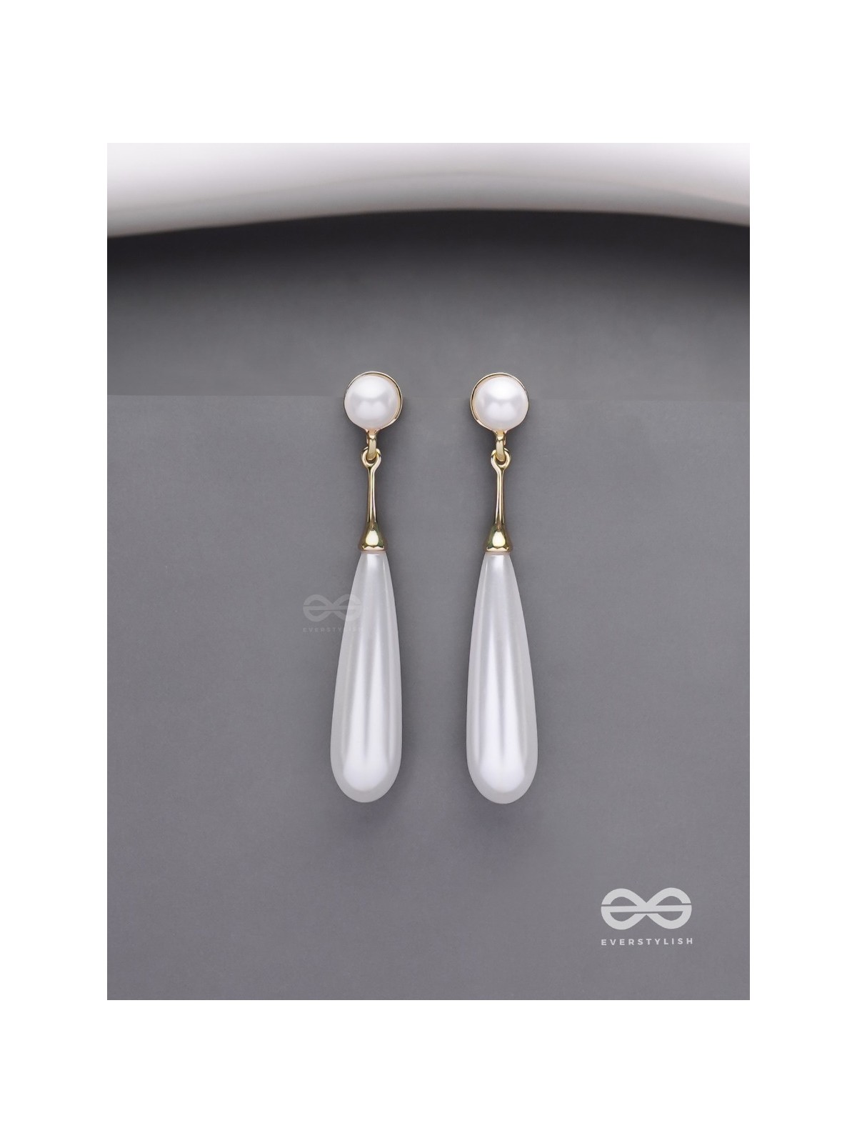 Ivory Drops- Graceful Drop Earrings