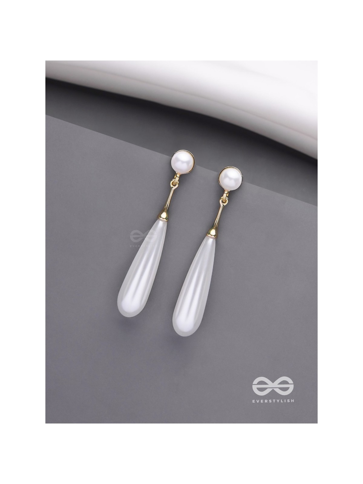 Ivory Drops- Graceful Drop Earrings