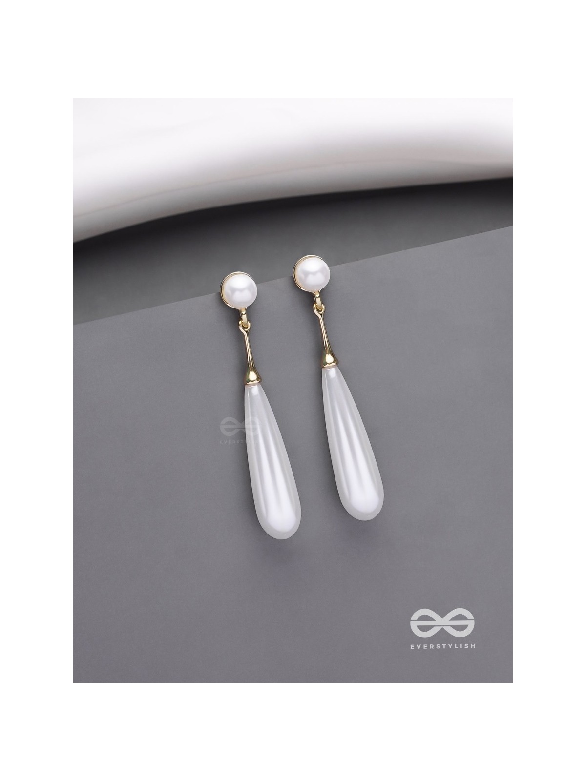 Ivory Drops- Graceful Drop Earrings